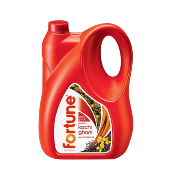 FORTUNE Premium kachi ghani pure Mustard Oil Can (5 L)