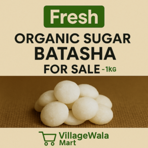 Handcrafted using organic sugarcane juice and traditional techniques, these batashas (sugar drops) offer a crisp, mildly sweet bite perfect for rituals and mindful snacking. Free from chemicals, artificial whiteners, or synthetic hardening agents.