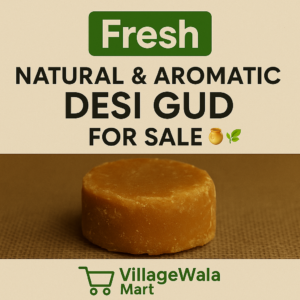 Our wood-pressed Desi Gud is crafted using age-old techniques to deliver unrefined, chemical-free jaggery packed with natural minerals and a distinctive caramel-like aroma. Sourced directly from organic sugarcane farms, this 1kg block retains all its earthy goodness