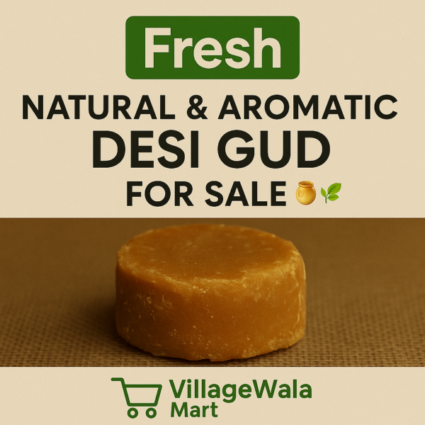 Our wood-pressed Desi Gud is crafted using age-old techniques to deliver unrefined, chemical-free jaggery packed with natural minerals and a distinctive caramel-like aroma. Sourced directly from organic sugarcane farms, this 1kg block retains all its earthy goodness