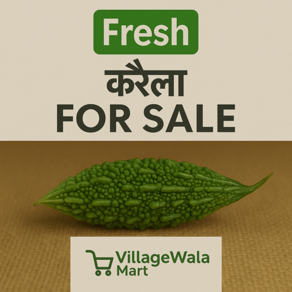 Fresh Bitter Gourd (Karela) - 1kg Nature's Powerful Detoxifier & Blood Sugar Regulator