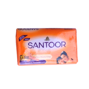 Harness the power of traditional Indian skincare with Santoor's Sandalwood & Turmeric soap. This 50g bar combines two of Ayurveda's most revered ingredients to deliver naturally glowing, nourished skin. Carefully crafted for daily use, it cleanses while preserving your skin's natural moisture barrier