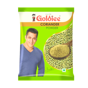 Product Description: Premium coriander powder crafted from carefully selected, sun-dried coriander seeds. Our traditional slow-roasting process unlocks the seeds' citrusy-sweet essence, delivering the authentic taste that defines Goldiee's quality.