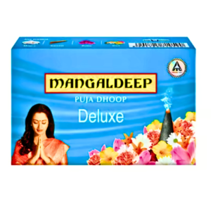 Mangaldeep Deluxe Dhoop (32g) – India's Finest Spiritual Fragrance Experience Divine Luxury in Every Stick