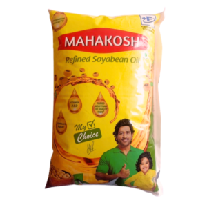 Mahakosh Refined Soybean Oil (1L) Your Kitchen's Trusted Partner for Healthy Cooking
