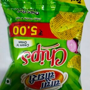 Chacha Chaudhary Chips – Cream n Onion Flavour | Crispy Potato Chips | ₹5 Pack